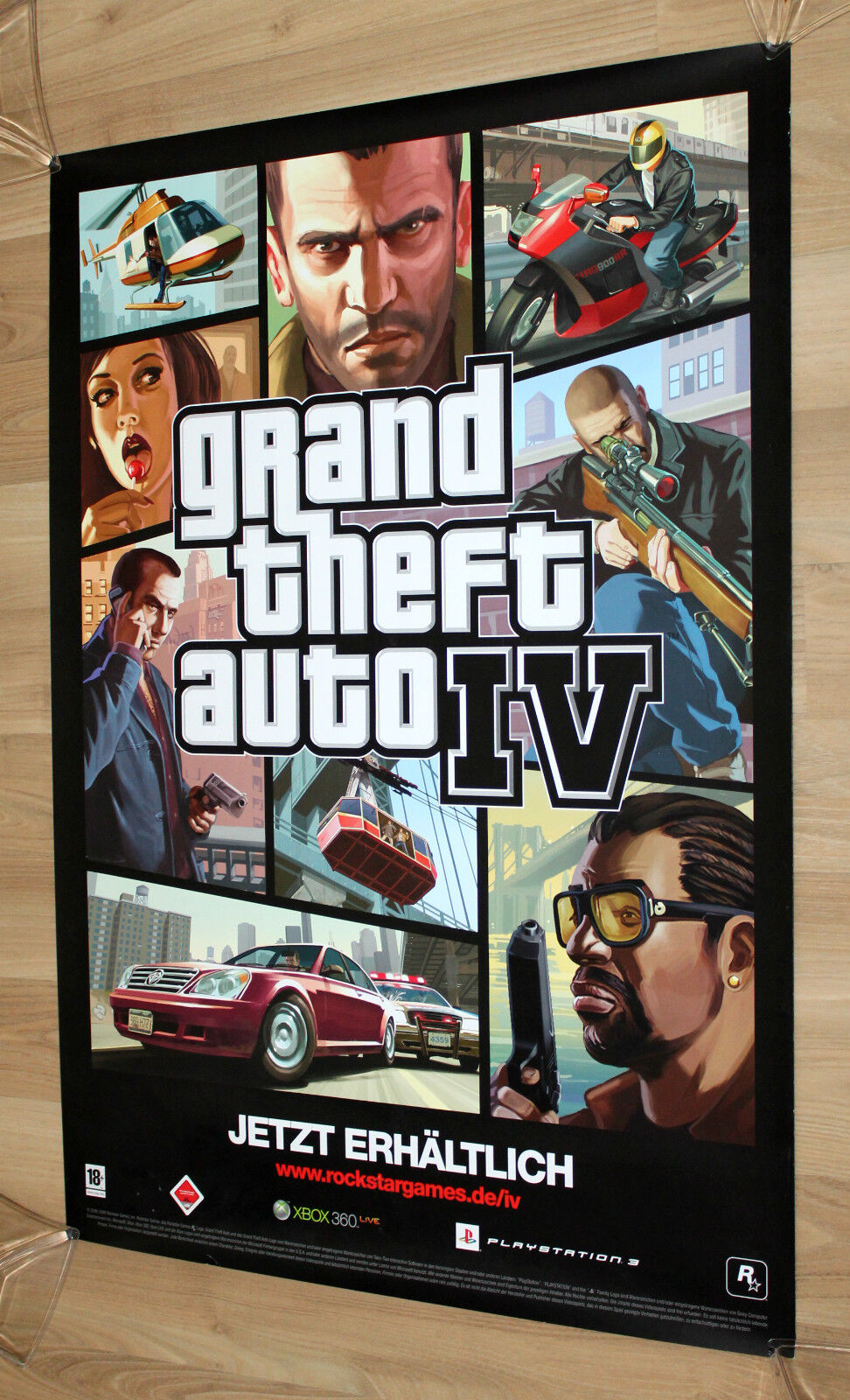 Quadro Decorativo Niko Gta 4 Poster