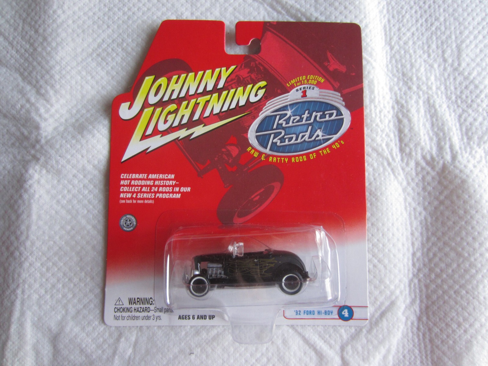 2002 Johnny Lightning Retro Rods:  Black '32 Ford Hi-Boy NIP