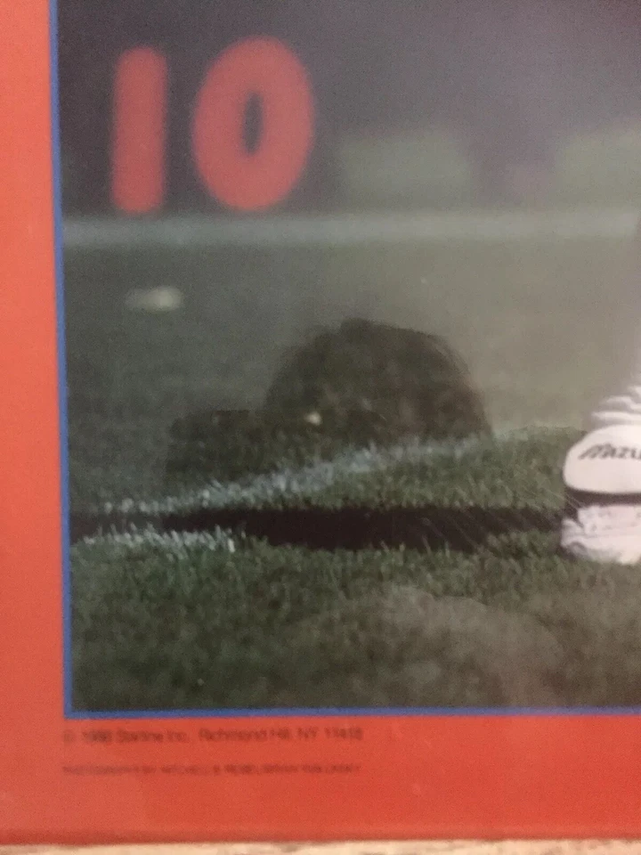 Vintage 1988 DENVER BRONCOS JOHN ELWAY Framed Color Action Print 17 x 21 inch - Image 4 of 4