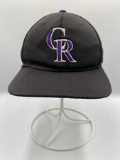 MLB Colorado Rockies Youth Kids Adjustable Strapback Hat Cap Black