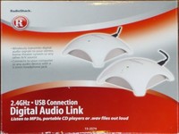 Radioshack 2.4ghz Usb Digital Audio Link Listen To Mp3s, Portable Cd Players Or Radioshack 2.4ghz Usb Digital Audio Link Listen To Mp3s, Portable Cd Players Or