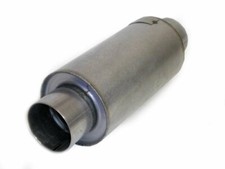 Pro-street Muffler 3.5 X 3.5 X 14 Round No Power Loss High Flow Light Weight