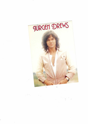 Jürgen Drews autograph card, without signature, from ZDF hit parade, music,
