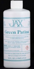 Jax GREEN Antique Patina for Brass Bronze Copper Stained Glass - 16 oz. Pint