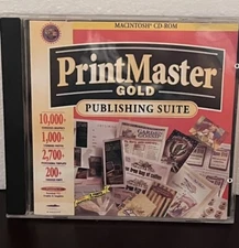 PrintMaster Gold Publishing Suite PC CD-ROM 1997 CD Macintosh Publishing Suite