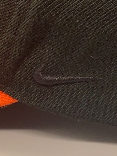 VINTAGE San Francisco Giants Hat Cap Adjustable Strapback Black Orange Nike 90s - Picture 4 of 15