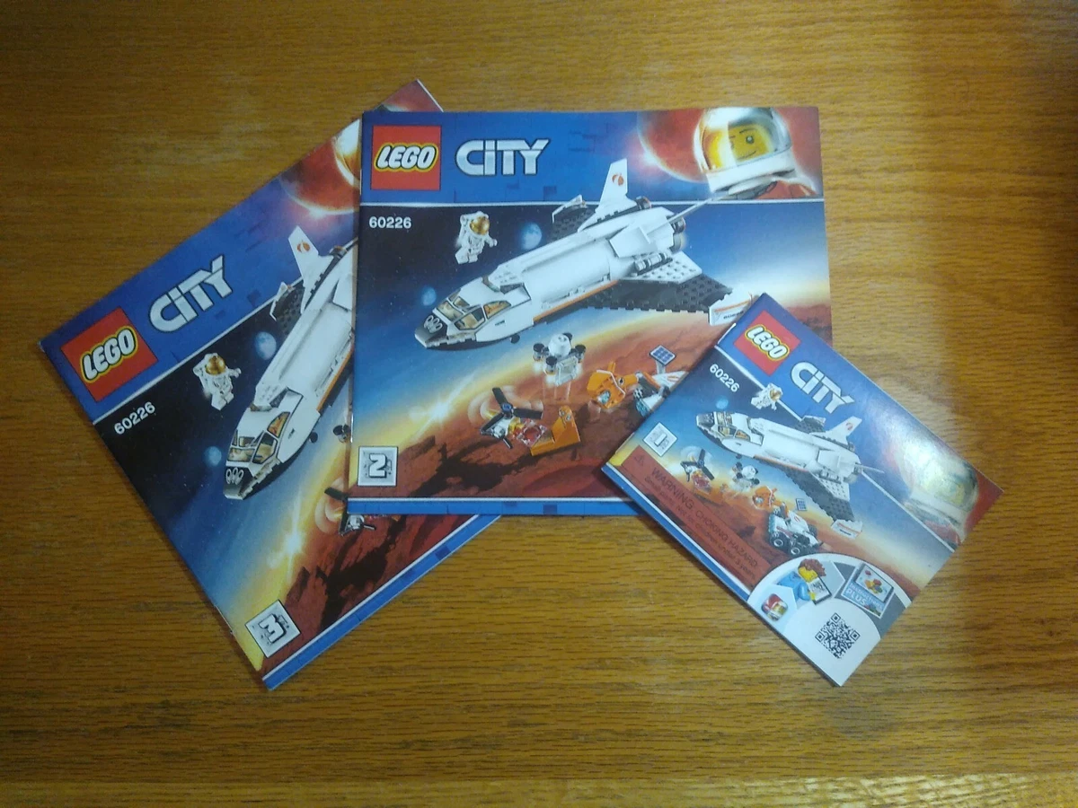 LEGO City 60226 Mars Research Shuttle 3 instruction manuals