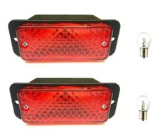 2x Nebelschlußleuchte Nebelleuchte E20 Nebellicht 12V 24V + Glühbirnen 12V