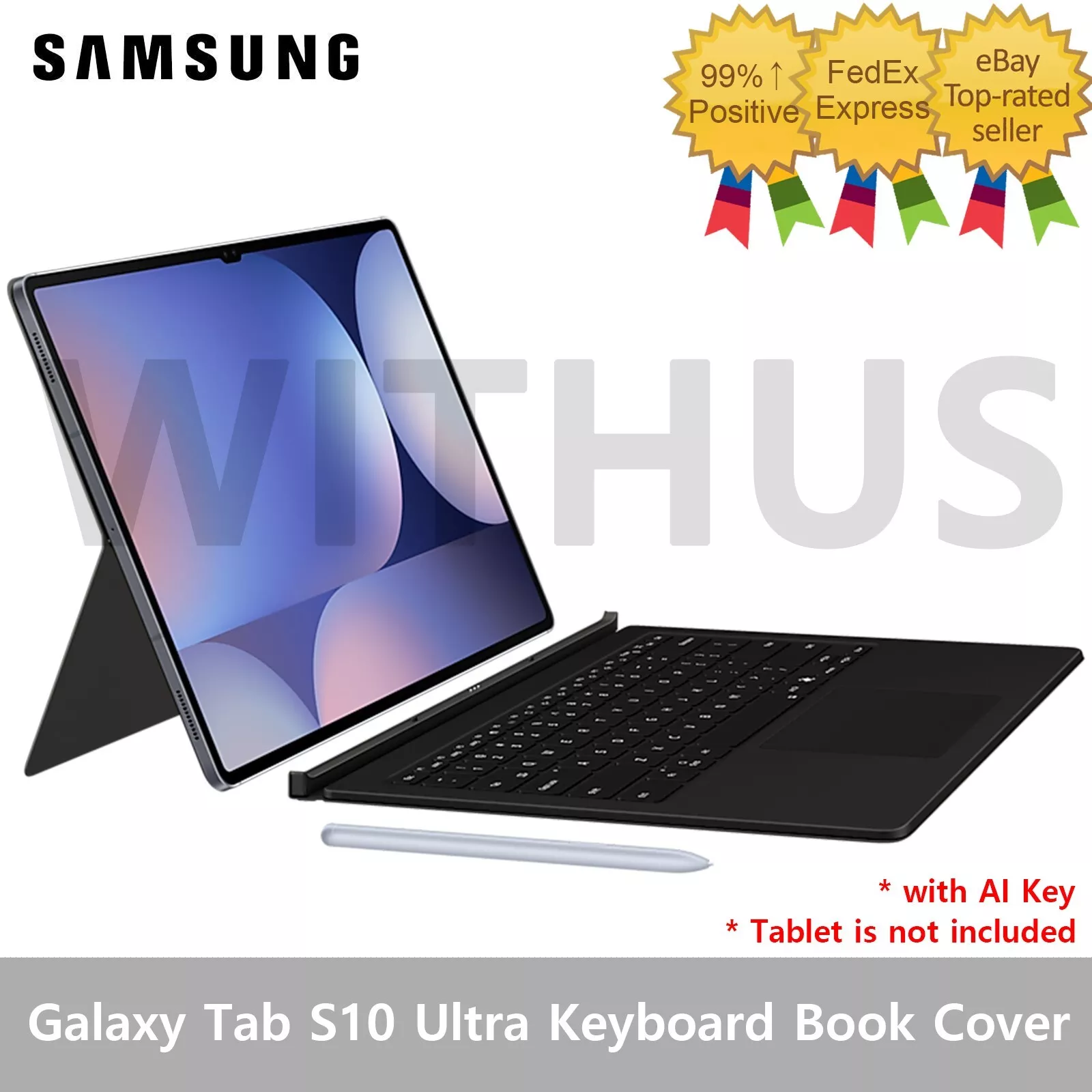 SAMSUNG Galaxy Tab S10 Ultra Keyboard Book Cover with AI Key SAMSUNG Galaxy Tab S10 Ultra Keyboard Book Cover with AI Key