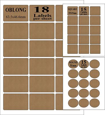 sticky printer labels