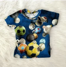 Molo Emmett Unisex World Football T-Shirt Kids - Size 68 EU or 6-9 Months