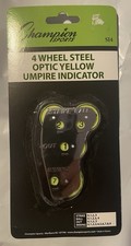 Champion Sports 4-Wheel STEEL Umpire Indicator: Strikes, Balls, Outs & Innings