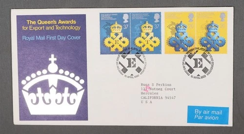 MayfairStamps Great Britain FDC 1990 Queen's Awards for Export & Technology 2 Pa