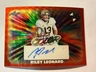 💥2025 Leaf Signature Series RILEY LEONARD Red Vinyl 1/1 Auto Flash Of Color RC