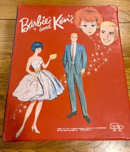 VTG 1964 Barbie & Ken Doll Case w/ 2 Barbies Tons of Clothes Accessories. No Ken