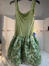 Disney Princess Tiana Girls Dress Costume M 8-10 Green Purple Polyester