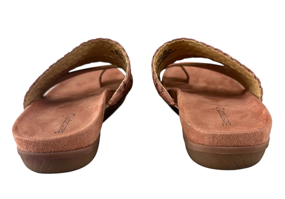 Sandalias de Tanga Jonelle Baretraps Mujer Cuero Pimentón Talla 8 M Foto 4 de 4