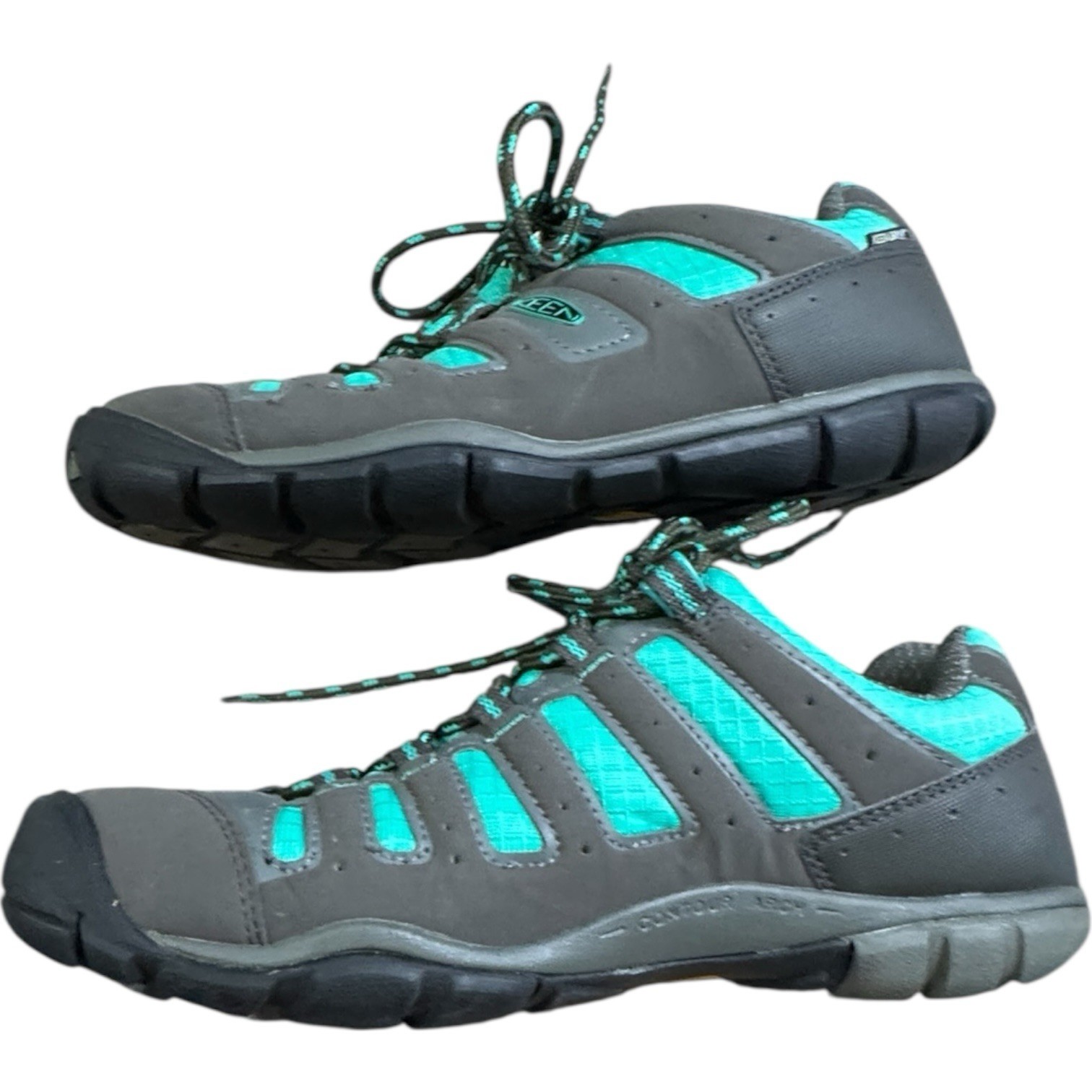 Scarpa trekking Keen donna alpha WP CNX verde e grigio ottime condizioni US 8 5