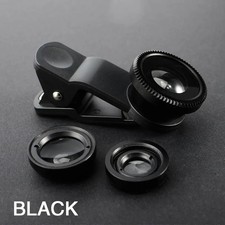 3-in-1 Phone Camera Lens Fisheye Wide Angle Macro Clip On Lens for iPhone