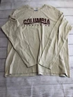 Columbia Shirt Mens 2XL Beige Waffle Knit Long Sleeve Graphic Tee Outdoor Casual