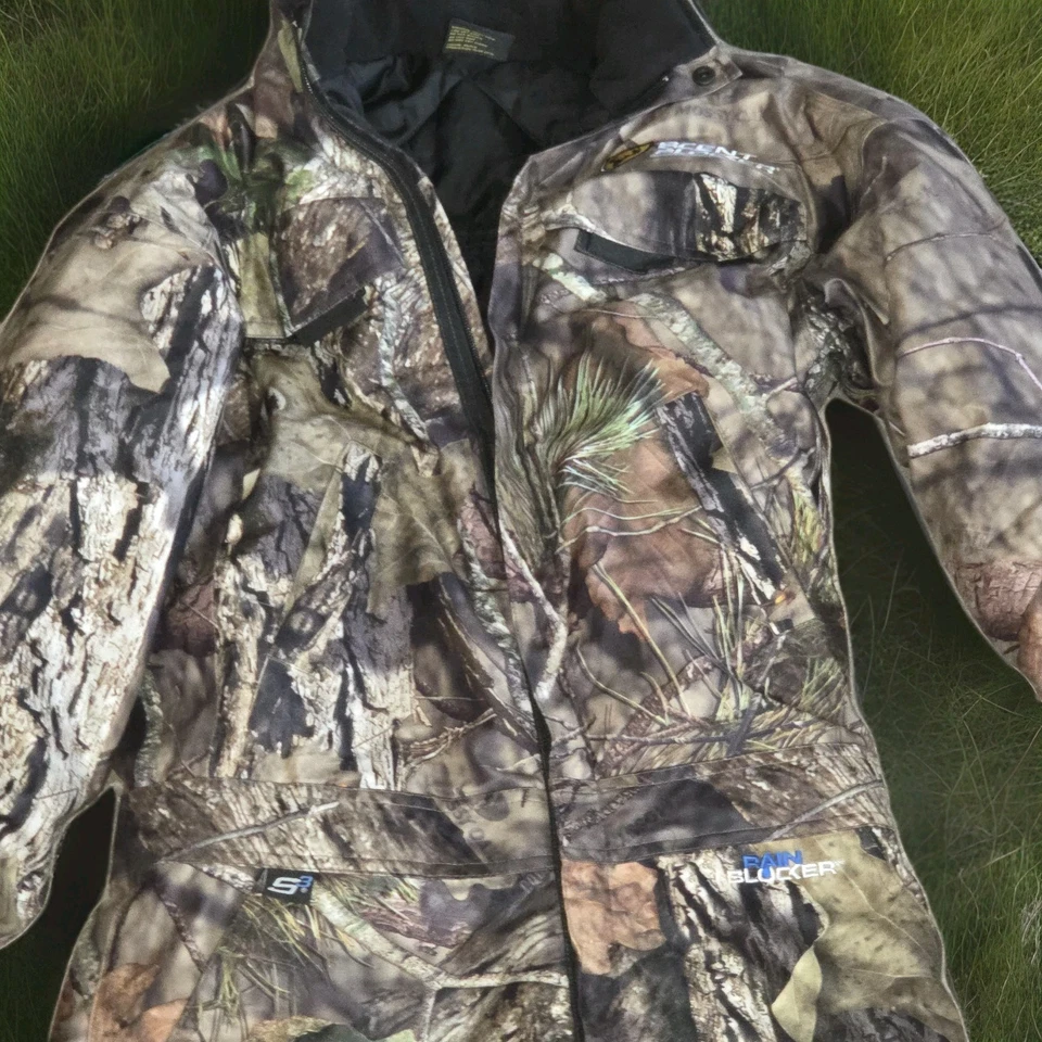 Macacão bloqueador de perfume bloqueador de chuva tamanho médio carvalho musgoso romper camuflagem S3 - Imagem 3 de 4