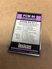 Scheda algoritmo Lexicon PCM 80 software audio PITCH FX V1.1