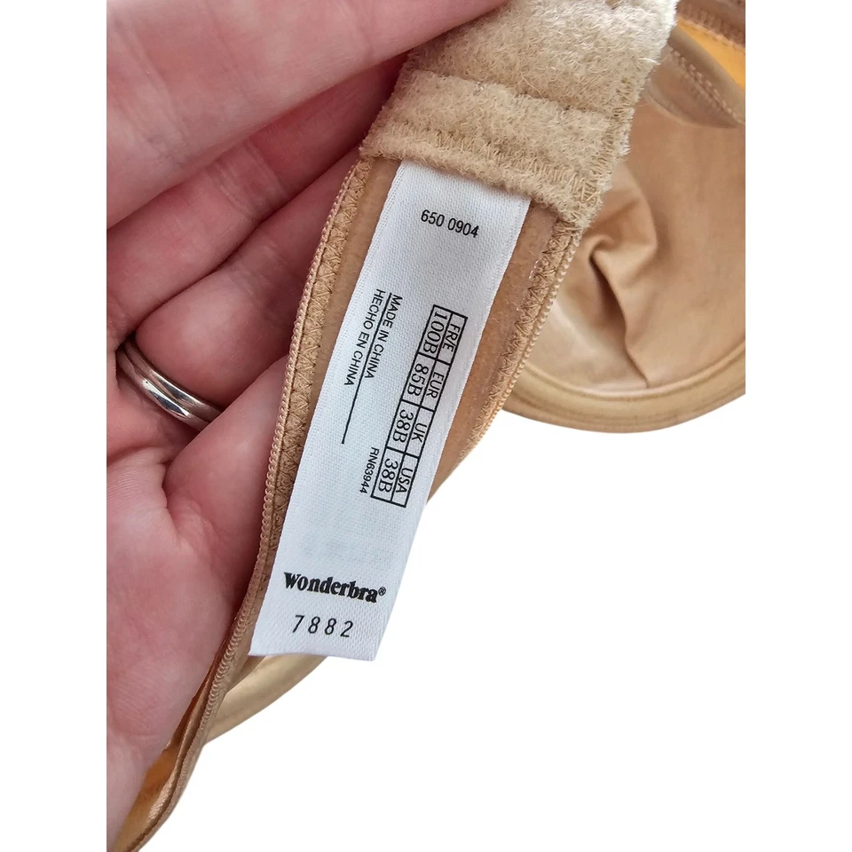 Wonderbra Womens Sz 38B Strapless Bra Beige Style 7882 - Image 3 of 3