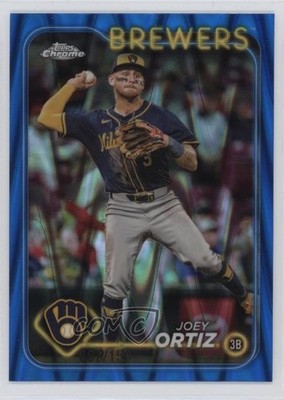 2024 Topps Chrome Update Blue RayWave Refractor /150 Joey Ortiz #USC156 1pr8
