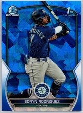2023 Bowman Chrome Sapphire #BCP-185 Edryn Rodriguez 1ST