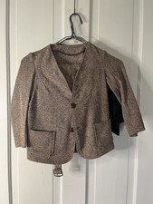 LOT 3 Authentic Handmade Children  s Amish Mennonite Outfits Tweed Boys