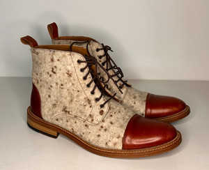 Taft Jack Boot Calico Wool Mens 12 EU 45 Leather Cap Toe Lace Up Taft the jack boot - Gem main image 3