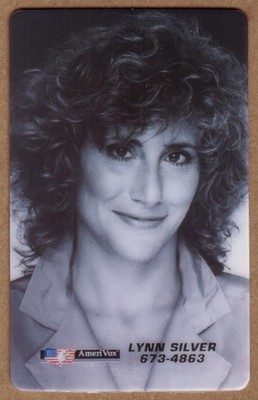 Lynn Silver. B&W Photo. PROOF (Blank Reverse) Phone Card