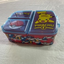 Pokemon Kinder Sandwich mit mehreren Fächern Reise Brotdose Pikachu Y2