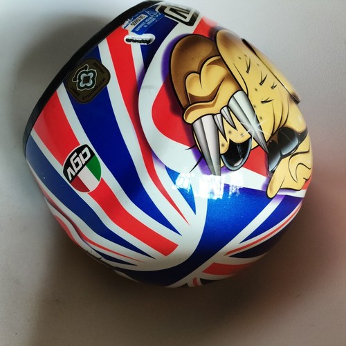 AGV bulldog Motorbike Helmet Size L England flag LIMITED - Picture 5 of 10