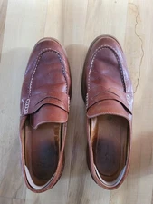 Sperry Top Sider Mens Rust Brown Penny Loafers Tremont 1604164 Sz 13