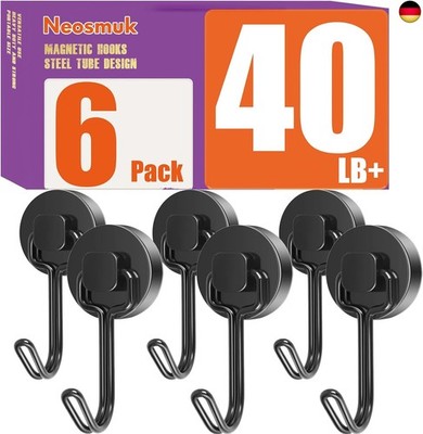 Swing Magnetic Hook Black, 18 kg Magnetic Hook Extra Strong for Locker