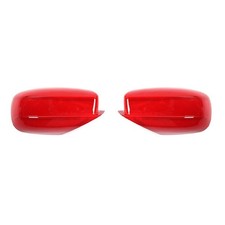 Mirror Cap Trim Red Dodge Charger 2010-2020 Brushed 2-Piece Set Esrmctfdc2Ra