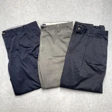Lot Of 3 Dockers Mens Size 36X29 Dress Pants Classic Regular Fit Blue Gray Black