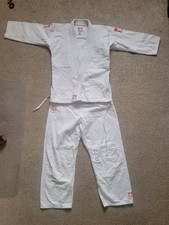fighting films white cotton judo  suit/gi size 150cm