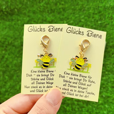 Biene Schlüsselanhänger Glücksbringer Begl...
