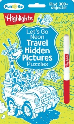 Lets Go Neon Travel Hidden Pictures Puzzles by Highlights HARDBACK 9781644729205