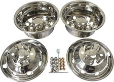 16 Dual Wheel Simulators For 1992-2007 Ford E350 E450 Dually Rim Steel Covers