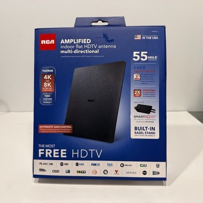 RCA ANTB55E Indoor HDTV Antenna 55 Mile Range Digital TV Open Box Tested