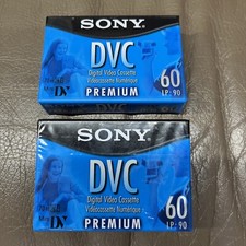 SONY DVC 2-Pack Mini DV 60 Blank Tapes Digital Video Cassette PREMIUM New 1882 