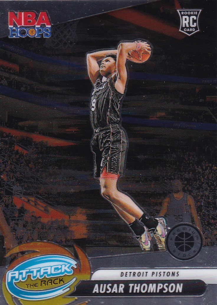 2023-24 Panini Nba Hoops Premium Stock - Attack the Rack #5 Ausar Thompson (RC)
