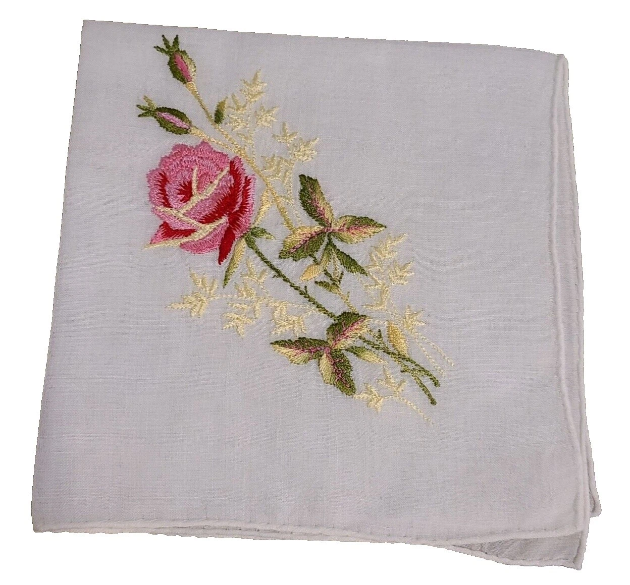 Fabric Vintage Embroidered Handkerchiefs