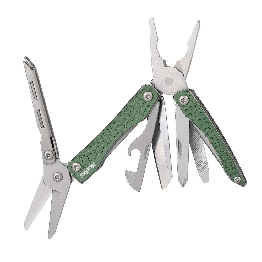 10-in-1 Stainless Steel Multi-Tool Hunting Survival Knife with Scissors & Pliers 10-in-1 Stainless Steel Multi-Tool Hunting Survival Knife with Scissors & Pliers