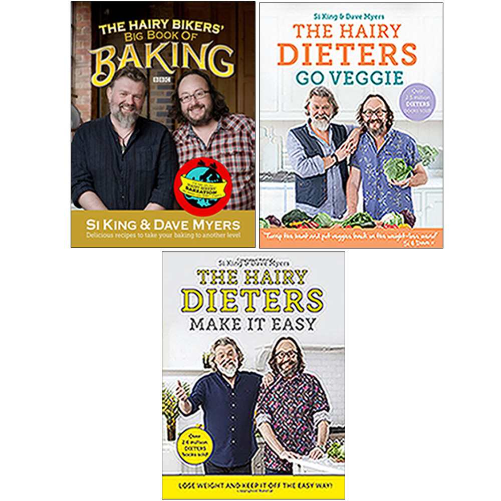 Hairy Bikers' Big Book of Baking, Go Veggie, Make It Easy 3 Books Set Paperback