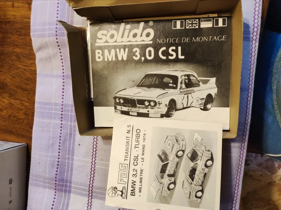 Solido Kit Métal Kits BMW 3.0 CSL MILLIMETRE n. 41 LE MANS 1976 Scatola dannegg. - Immagine 4 di 4