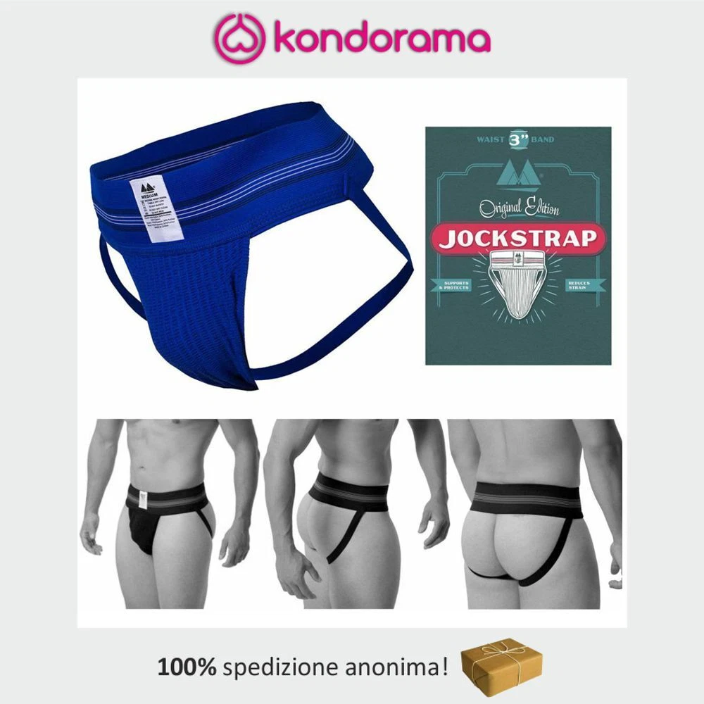 Jockstrap Da Uomo A Sospensione Perizoma Slip G-string Intimo Con - Foto 3